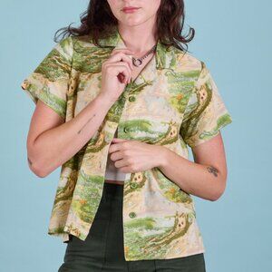 Big Bud Press Pantry Button-Up in Ocean and Sky Size Large